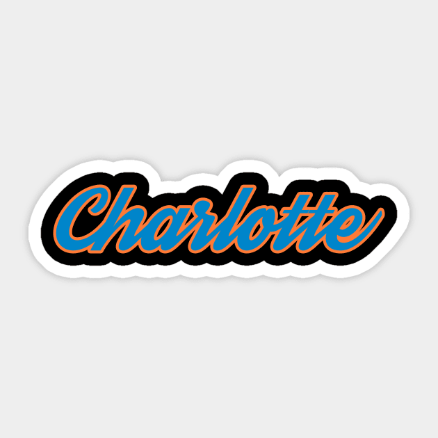 Charlotte Streetwear Sticker by teakatir